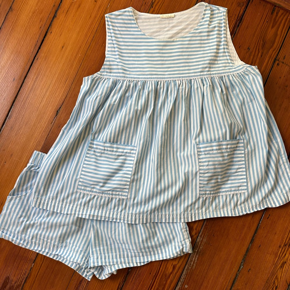 Lake Pajamas Summer Short Set in Surf